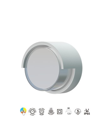 CREEK * APLIQUE EXTERIOR BLANCO LED IP65 - 15W - CCT